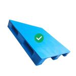 Hygienic Injection Molded Plastic Pallets HDPE 4T Static Load Rackable for sale