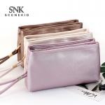 Double Zipper Travel Toiletry Cosmetic Waterproof Shiny PU Bag for sale