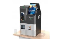 China 10.1 inch Dual Screen Self Check Out Kiosk Cash Coin Handling Machine supplier