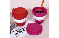 China Flexible Collapsible Silicone Coffee Cups 12oz 16oz Cold / Heat Resistance supplier