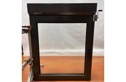 China Tilt And Turn Thermal Break Aluminum Window  Manual Roller Shutter Double Tempered Glass supplier