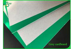 China 1.2mm Folding Resistant One Side Coated Green Grey Cardboard In Sheet supplier