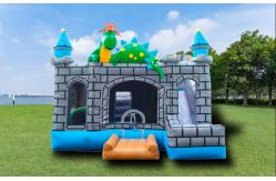 China Inflatable Dinosaur  Bounce House With Slide Jumping Castle For Kids supplier