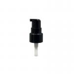 PP Black Cream Pump Dispenser 20/410 304H Smooth Closure 0.2ML/T With Full Clear Cap for sale