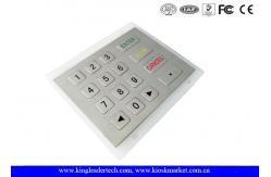 China USB / PS2 Interface Stainless Steel Numeric Key Pad  with 16 Flat Keys supplier