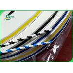 Size 240 - 600mm Stripe And Full Printing Edible Straw Paper For Hotel for sale