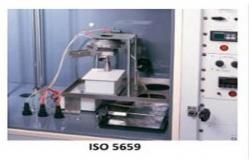 China ASTM E 662 Smoke Density Vertical Flammability Test Solid Materials AC220V 16A supplier