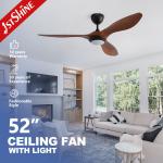 China Lower Noise Ceiling Fan With DC Motor 6-Speed Remote Control Plastic Blade manufacturer