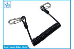 China Retractable Reel Lanyard Coil Transparent Lanyard For Mountain Climbing Safety System supplier