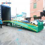 Loading And Unloading Portable Dock Ramp Green Portable Steel Ramps