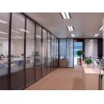 Soundproof Fireproof Sliding Office Partition Glass Walls With Aluminum Frame