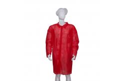 China Non Stimulant Velcro Closure Disposable Lab Coats supplier