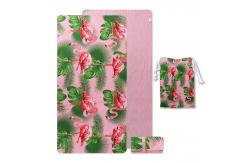 China Custom Printed Sand Free Quick Dry Microfiber Beach Towel For Promotion supplier