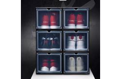 China Plastic Household Storage Container Magnetic Shoe Box supplier