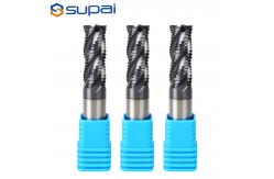 China 4-20mm Solid Carbide End Mill With Coating / 4 Flute CNC Cutting Tools supplier