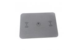 China Multifunctional PU Leather Wireless Charging Mouse Pad With 3 Charging Stands supplier