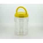 Food Grade Clear Pet Jars With Handle 190ml , clear plastic jars with lids for sale