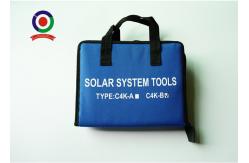 China Blue Solar PV Tool Kits Carbon Steel Material With  Crimping Stripper And Cutter supplier