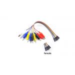 Electric Test Lead 20cm 10pin Electrical Jumper Wire Female With Crocodile Clip