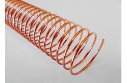 China 32mm Pitch 4:1 Metal Spiral Binding Coils Electroplated Single Loop supplier