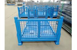 China Customized Collapsible Pallet Cages With Padlock Locking System supplier