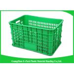 Large Vented Economic Plastic Food Crates Recyclable For Agriculture 670 * 480 * 420mm