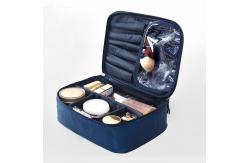 China Adjustable Dividers Cosmetic Train Case With Mirror supplier