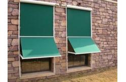 China Patio Retractable Window Awnings Aluminium Drop Arm Awning supplier