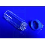 Clear Fused Silica SIO2 Quartz Reagent Bottle With Screw Thread End for sale