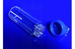 China Clear Fused Silica SIO2 Quartz Reagent Bottle With Screw Thread End supplier