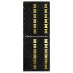 wirebonding packaging memory substrate with soft gold plating