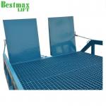 Blue Hydraulic Container Loading Mobile Yard Ramp 6000Kg Loading Capacity