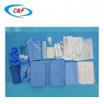 Medical Supplies Radiofrequency Angiography Drape Pack Nonwoven Fabric CE ISO13485 Blue for sale