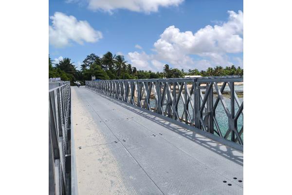 Temporary Modular Bridge / Rigid Frame Truss Bridges Galvanized