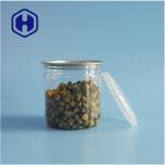 Supermarket Packaging Airtight Leak Proof PET Plastic Cookie Canisters With Easy Open Lids for sale