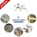 42 Inch 6 MDF Blades Modern Pull Chain Ceiling Fan With Light