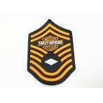 Custom Sewn 3D Puff Embroidery Patches Merrow Border Cutting For Tablecloths for sale
