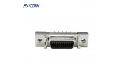China 20pin SCSI Connector 180 Degree PCB Straight Mount Female Servo Connector supplier