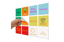 China Soft Whiteboard Reusable Calendar Planner Dry Erase Sticky Notes 10x10cm supplier