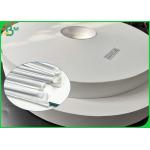 32mm Biodegradable Food Grade Paper Roll / 28gsm Straw Wrapping Paper for sale