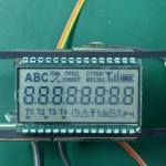 TN LCD Module 2.8v -40 Celsius degree transflective positive 64Hz energy meter for sale