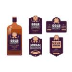 Customized waterproof wine bottle labels	 label sticker manufacturer for sale