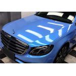 High Gloss Miami Blue Car Wrap Film Resistant To Abrasions​ 30µm Adhesive Thick for sale