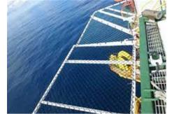 China 1.5m Width Ss Cable Rope Helideck Safety Net For Perimeter supplier