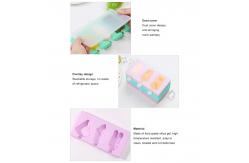 China Multifunction 3 Cavities Silicone Ice Cube Trays For Ice Cream supplier