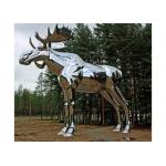 Plaza Or Garden Decoration Mirror Big Horse Stainless Steel Sculpture 150cm for sale