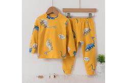 China Breathable Kids Winter Night Suits / Comfy Warm Pajamas For 80cm 90cm height supplier