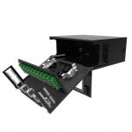 19 Inch 1U~4U Rack Mount Optical Distribution Frame 12 24 48 72 96 144 Cores ODF Chassis Steel Patch Panel With Splicing for sale