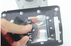 China Stand Up Mylar weed Bags Zipper Weed Packaging Pouch With Clear Window supplier