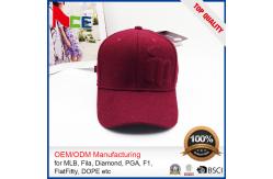 China 100% Wool Material Custom Embroidered Baseball Caps No Minimum Eco Friendly supplier